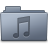 Music Folder Graphite Icon 48x48 png